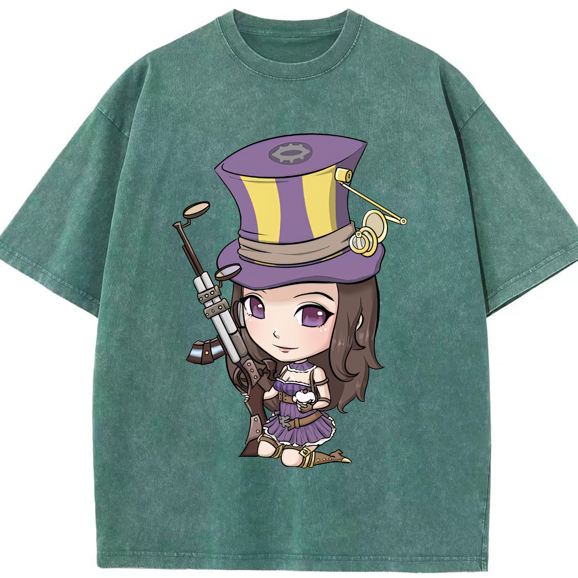 リーグ・オブ・レジェンド League of Legends LOL 綿100% ヴィンテージ風 半袖Tシャツ（フロントプリント）
